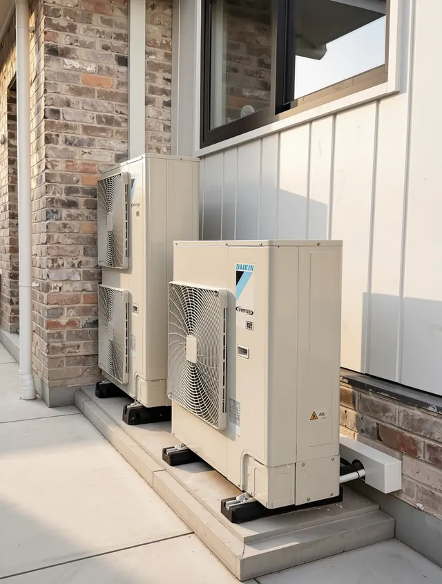 Daikin split system outdoor units installed by Evercold